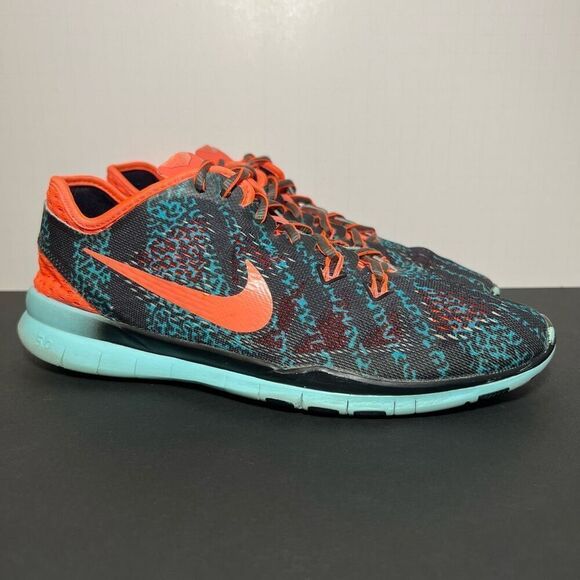 Womens NIKE Free TR Fit 5.0 Teal Blue Running Shoes / Size 9.5 - Picture 1 of 8